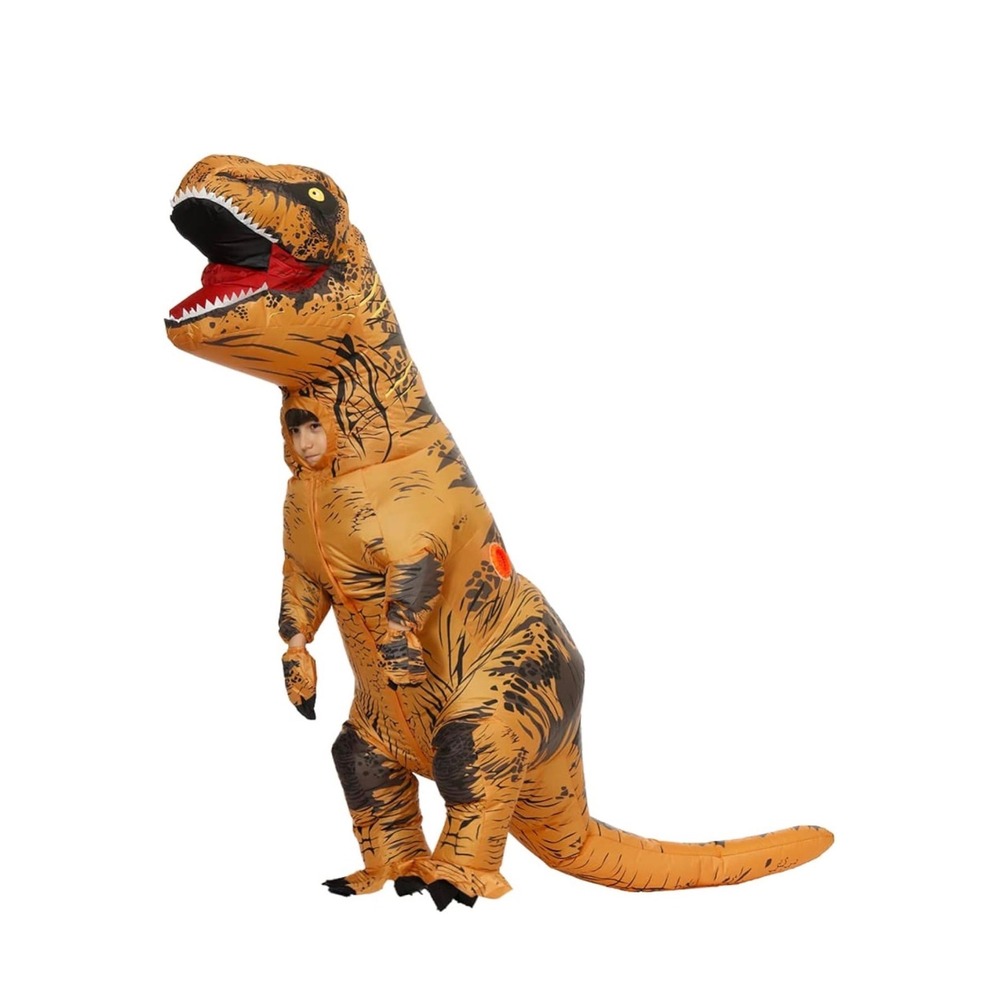 JASHKE Kids Inflatable Dinosaur Costume T-Rex Halloween Blow Up Boys Girls
